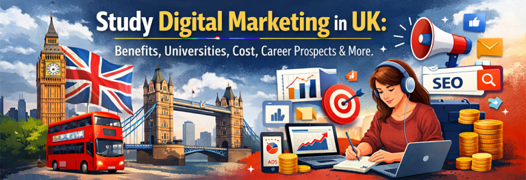 Study Digital Marketing in UK: Benefits, Universities, Cost, Career Prospects & More
