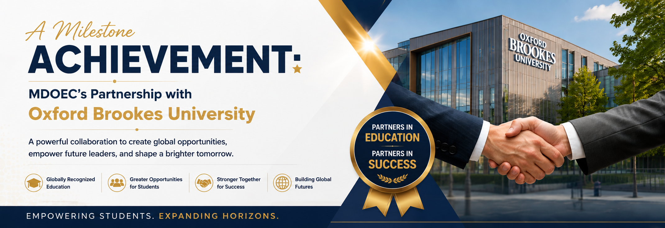 A Milestone Achievement: MDOEC’s Partnership with Oxford Brookes University