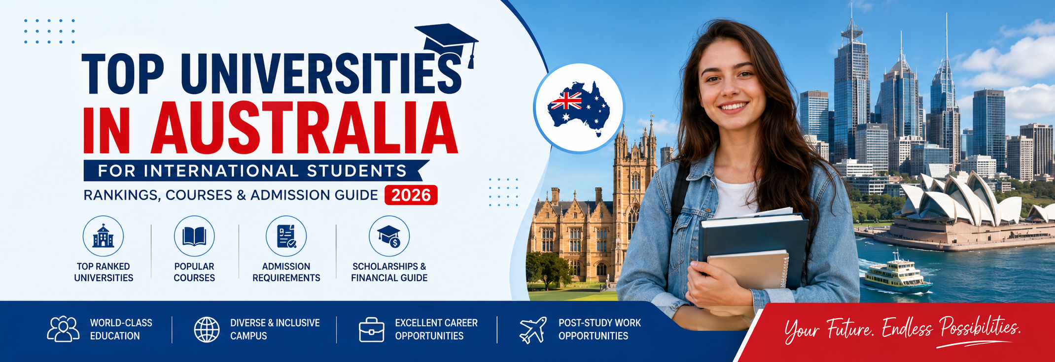 Top Universities in Australia for International Students: Rankings, Courses & Admission Guide 2026