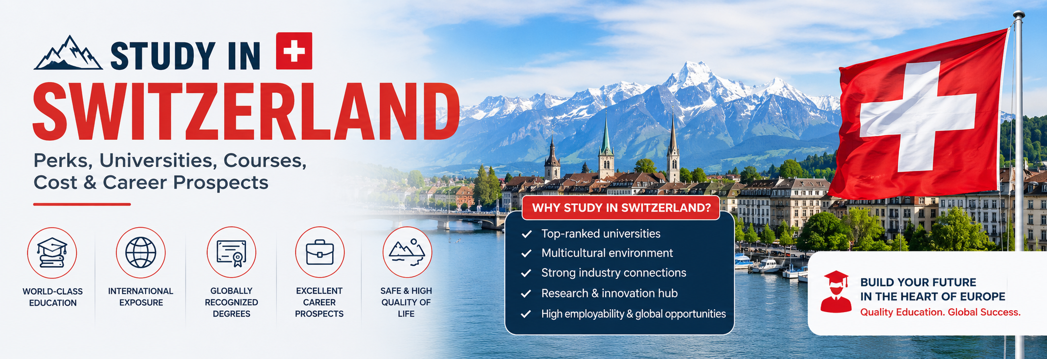 Study in Switzerland: Perks, Universities, Courses, Cost & Career Prospects